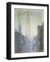 Madison Avenue at Twilight-Lovell Birge Harrison-Framed Giclee Print