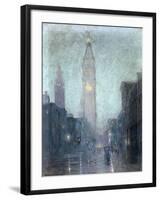 Madison Avenue at Twilight-Lowell Birge Harrison-Framed Giclee Print