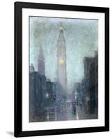 Madison Avenue at Twilight-Lowell Birge Harrison-Framed Giclee Print