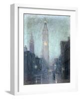 Madison Avenue at Twilight-Lowell Birge Harrison-Framed Giclee Print