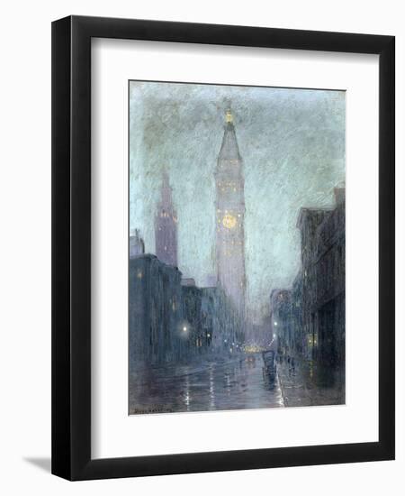 Madison Avenue at Twilight-Lowell Birge Harrison-Framed Premium Giclee Print