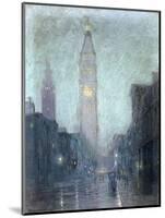 Madison Avenue at Twilight-Lowell Birge Harrison-Mounted Giclee Print