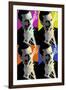 Madison Avenue Pop Art Collage-null-Framed Art Print