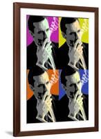 Madison Avenue Pop Art Collage-null-Framed Art Print