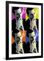 Madison Avenue Pop Art Collage-null-Framed Art Print