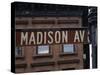 Madison Avenue Street Sign, Manhattan, New York City, New York, USA-Amanda Hall-Stretched Canvas