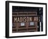 Madison Avenue Street Sign, Manhattan, New York City, New York, USA-Amanda Hall-Framed Photographic Print