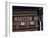 Madison Avenue Street Sign, Manhattan, New York City, New York, USA-Amanda Hall-Framed Photographic Print