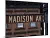 Madison Avenue Street Sign, Manhattan, New York City, New York, USA-Amanda Hall-Mounted Photographic Print