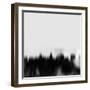Madison City Skyline - Black-NaxArt-Framed Art Print