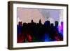 Madison City Skyline-NaxArt-Framed Art Print