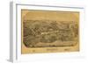 Madison, Connecticut - Panoramic Map-Lantern Press-Framed Art Print