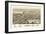 Madison, South Dakota - Panoramic Map-Lantern Press-Framed Art Print