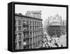 Madison Square from the Flat-Iron I.E. Flatiron Building, New York-null-Framed Stretched Canvas