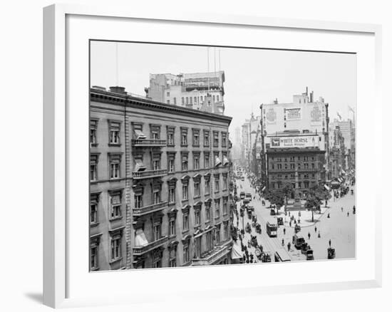 Madison Square from the Flat-Iron I.E. Flatiron Building, New York-null-Framed Photo