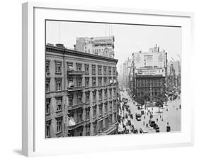 Madison Square from the Flat-Iron I.E. Flatiron Building, New York-null-Framed Photo