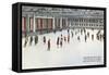 Madison Square Garden Skating Rink, New York City-null-Framed Stretched Canvas