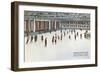 Madison Square Garden Skating Rink, New York City-null-Framed Art Print