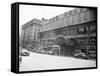 Madison Square Garden with Automobiles on Street-null-Framed Stretched Canvas