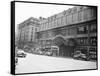 Madison Square Garden with Automobiles on Street-null-Framed Stretched Canvas