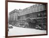 Madison Square Garden with Automobiles on Street-null-Framed Photographic Print