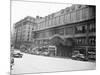 Madison Square Garden with Automobiles on Street-null-Mounted Photographic Print