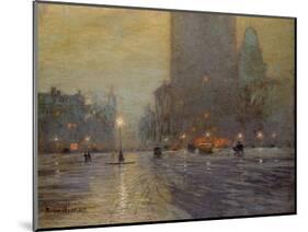 Madison Square, Rainy Night-Lowell Birge Harrison-Mounted Giclee Print
