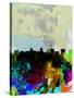 Madison Watercolor Skyline-NaxArt-Stretched Canvas