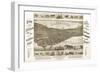 Madison, Wisconsin - Panoramic Map No. 1-Lantern Press-Framed Art Print