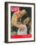 Madison, Wisconsin Resident Jeanne Parr North and her Son, Crahles Noth III, September 6, 1948-Alfred Eisenstaedt-Framed Photographic Print