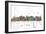 Madison Wisconsin Skyline MCLR 1-Marlene Watson-Framed Giclee Print