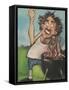 Madman with Grill-Tim Nyberg-Framed Stretched Canvas