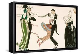 Madness of the Day, Engraved by H. Reidel For Friends of the Journal Des Dames et Des Modes, 1913-Georges Barbier-Framed Stretched Canvas