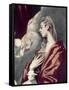 Madonn and Child with St. Agnes and St. Martina-El Greco-Framed Stretched Canvas