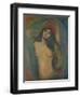 Madonna, 1894, by Edvard Munch, 1863-1944, Norwegian Expressionist painting,-Edvard Munch-Framed Art Print