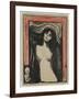 Madonna, 1895 (Colour Litho with Gouache on Paper)-Edvard Munch-Framed Giclee Print