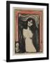 Madonna, 1895 (Colour Litho with Gouache on Paper)-Edvard Munch-Framed Giclee Print