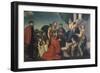 Madonna Adored by Podesta of Bassano Marco Soranzo-Jacopo Bassano-Framed Giclee Print
