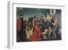 Madonna Adored by Podesta of Bassano Marco Soranzo-Jacopo Bassano-Framed Giclee Print