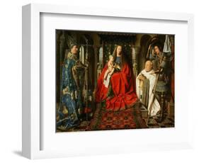 Madonna Adored by the Canonicus Van Der Paele-Jan van Eyck-Framed Giclee Print