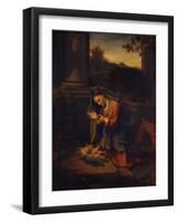 Madonna Adoring the Child, C. 1525-Correggio-Framed Giclee Print