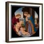 Madonna Adoring the Child with the Infant Saint John the Baptist and an Angel, c.1492-Lorenzo di Credi-Framed Giclee Print