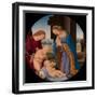 Madonna Adoring the Child with the Infant Saint John the Baptist and an Angel, c.1492-Lorenzo di Credi-Framed Giclee Print