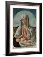 Madonna Adoring the Sleeping Child, c.1460-Giovanni Bellini-Framed Giclee Print