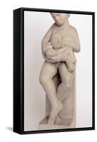 Madonna and Child 1 - Feet Crossed, 1909-10-Eric Gill-Framed Stretched Canvas