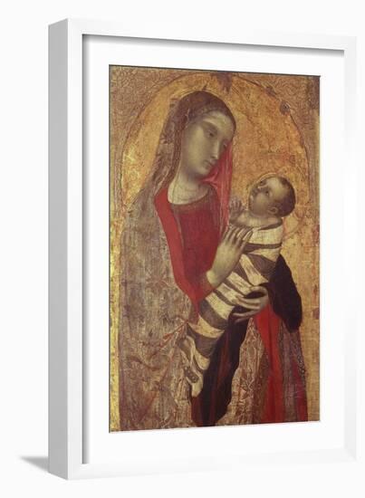 Madonna and Child, 1320-1330-Ambrogio Lorenzetti-Framed Giclee Print