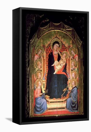 Madonna and Child, 1347-Bernardo Daddi-Framed Stretched Canvas