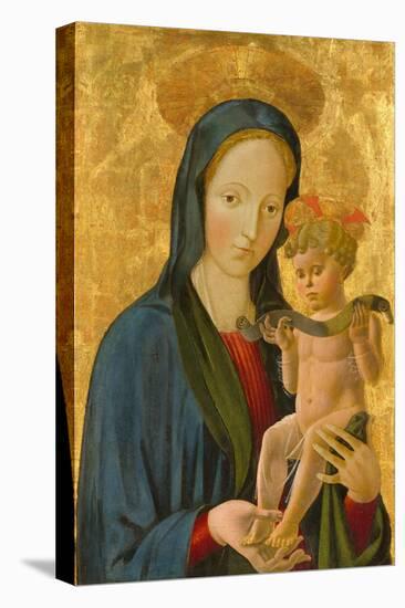 Madonna and Child, 1445 (Tempera and Gold Leaf on Panel)-Paolo Uccello-Stretched Canvas