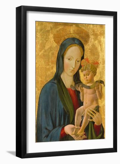 Madonna and Child, 1445 (Tempera and Gold Leaf on Panel)-Paolo Uccello-Framed Giclee Print