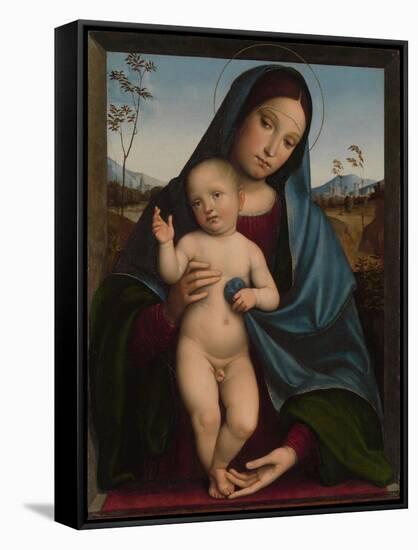 Madonna and Child, 1490-9-Il Francia-Framed Stretched Canvas